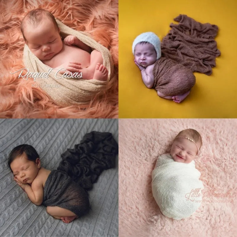 40x150cm Newborn Photography Wrap nb Knit Stretchy Wrap Newborn Photoshoot Props