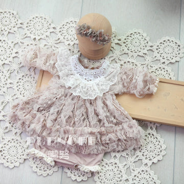 Newborn outfits Newborn Photography Props Baby Girl Dress  Romper Baby Fotografia Accessories