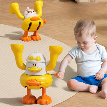 Crawling Baby Toys 6 12 Months Rolling Clockwork Duck Wind Up Infant Tummy Time Baby Toys Early Educational Toys for Babies Gift