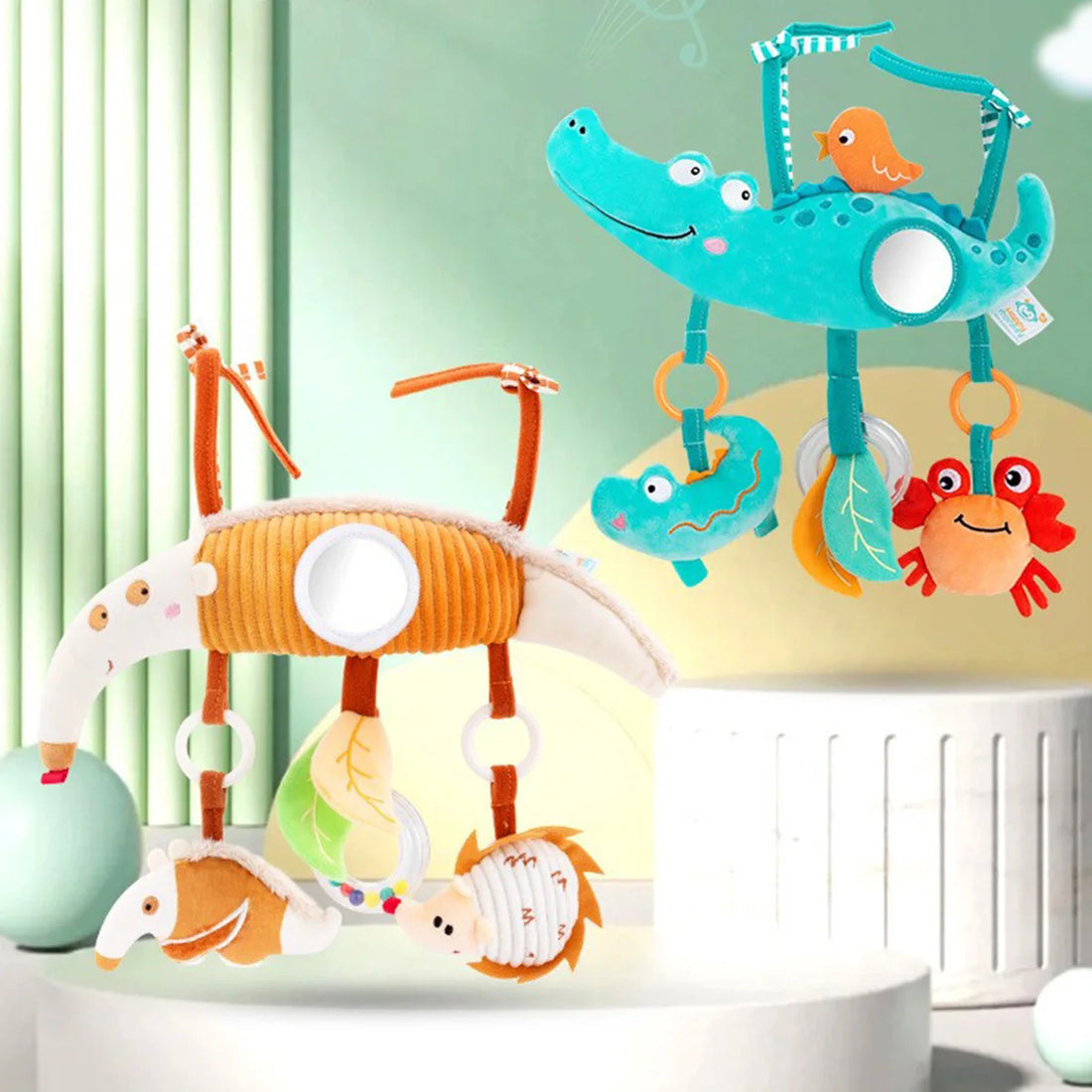 Newborn baby toys, baby stroller pendants, wind chimes, ringing bells, baby safety seats, stroller pendants, baby toys