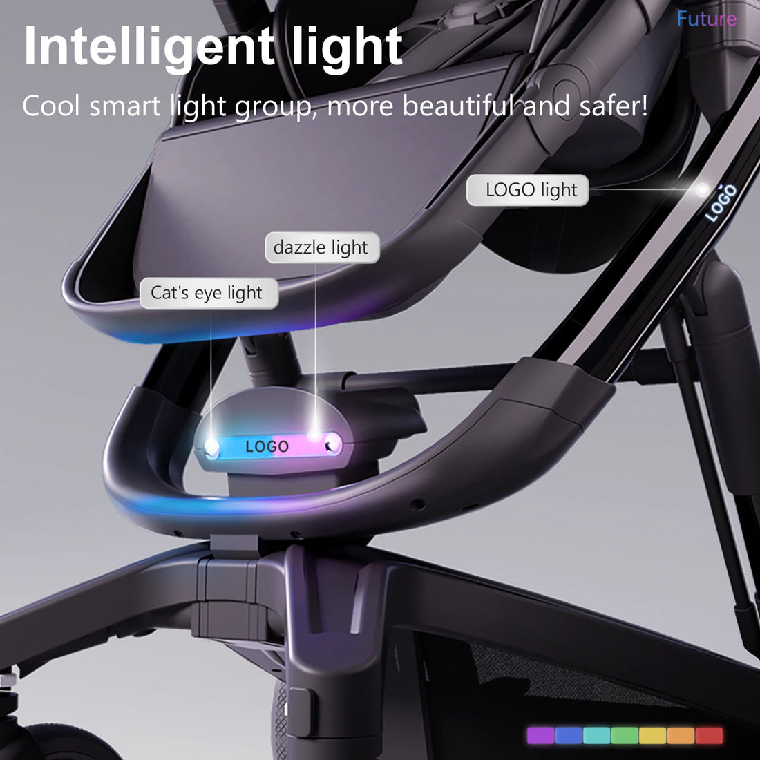 Baby stroller baby cars stroller for newborns Baby walker Intelligent baby carriage newborn baby light baby stroller baby pram