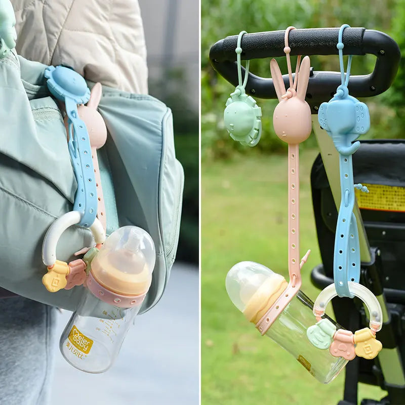 New arrival  Baby Feeding Bottle chain food grade silicone Anti-lost Strap Holder