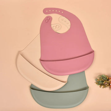 Silicone Baby Eating Bibs Easy to Clean Baby Bibs Drooling Towel Waterproof Children Silicone Bibs