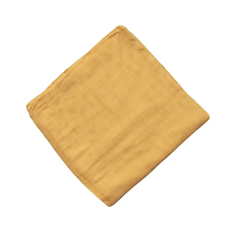 Baby Swaddling Bamboo Cotton Blanket Wrapped in Gauze Feeding Baby Swaddling Thin Blanket on Bed