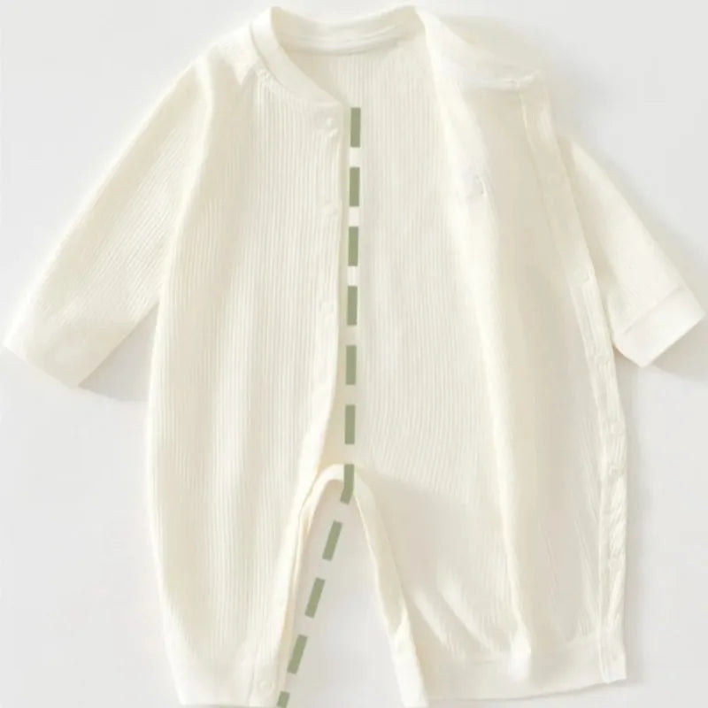 Newborn Baby Jumpsuit Spring and Autumn Sleepwear Pure Cotton Newborn Clothes 0-18 Months Newborn Boys and Girls Jumpsuit Romper