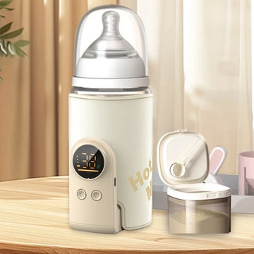 USB Multifunctional Baby Feeding Bottle Warmer Intelligent Constant Temperature Control Built-in High Capacity Battery