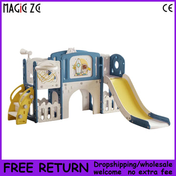 Baby Playground Baby Toy Baby Park Multi-function Infant Slide Home Storage Baby Slide with Basketball Hoop Baby Slide Baby Park